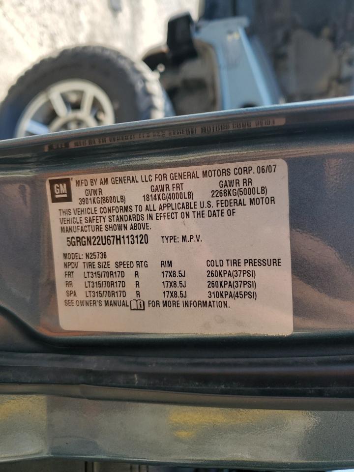 2007 HUMMER H2