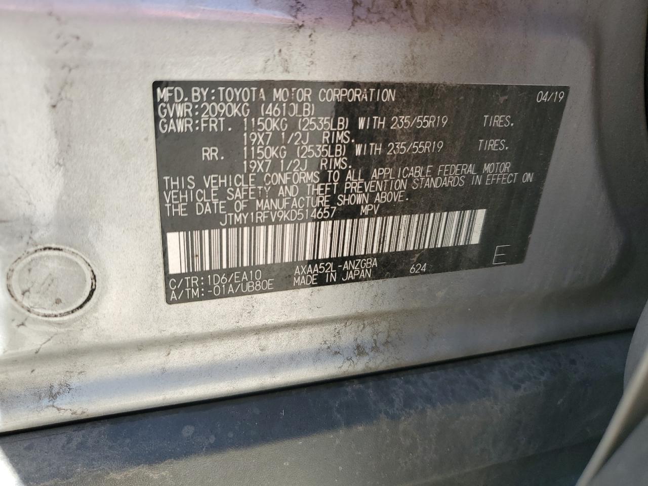 2019 TOYOTA RAV4