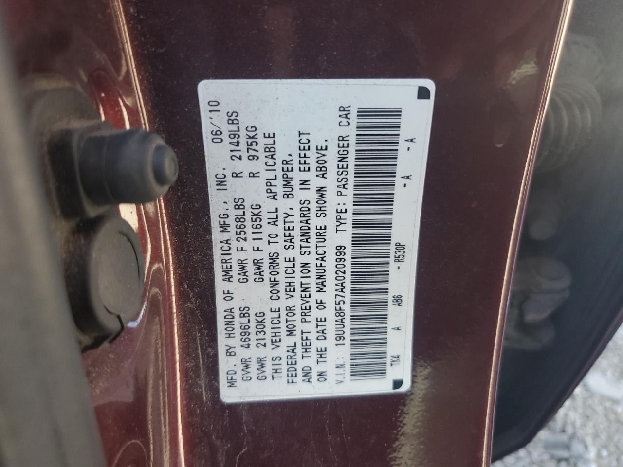2010 ACURA TL