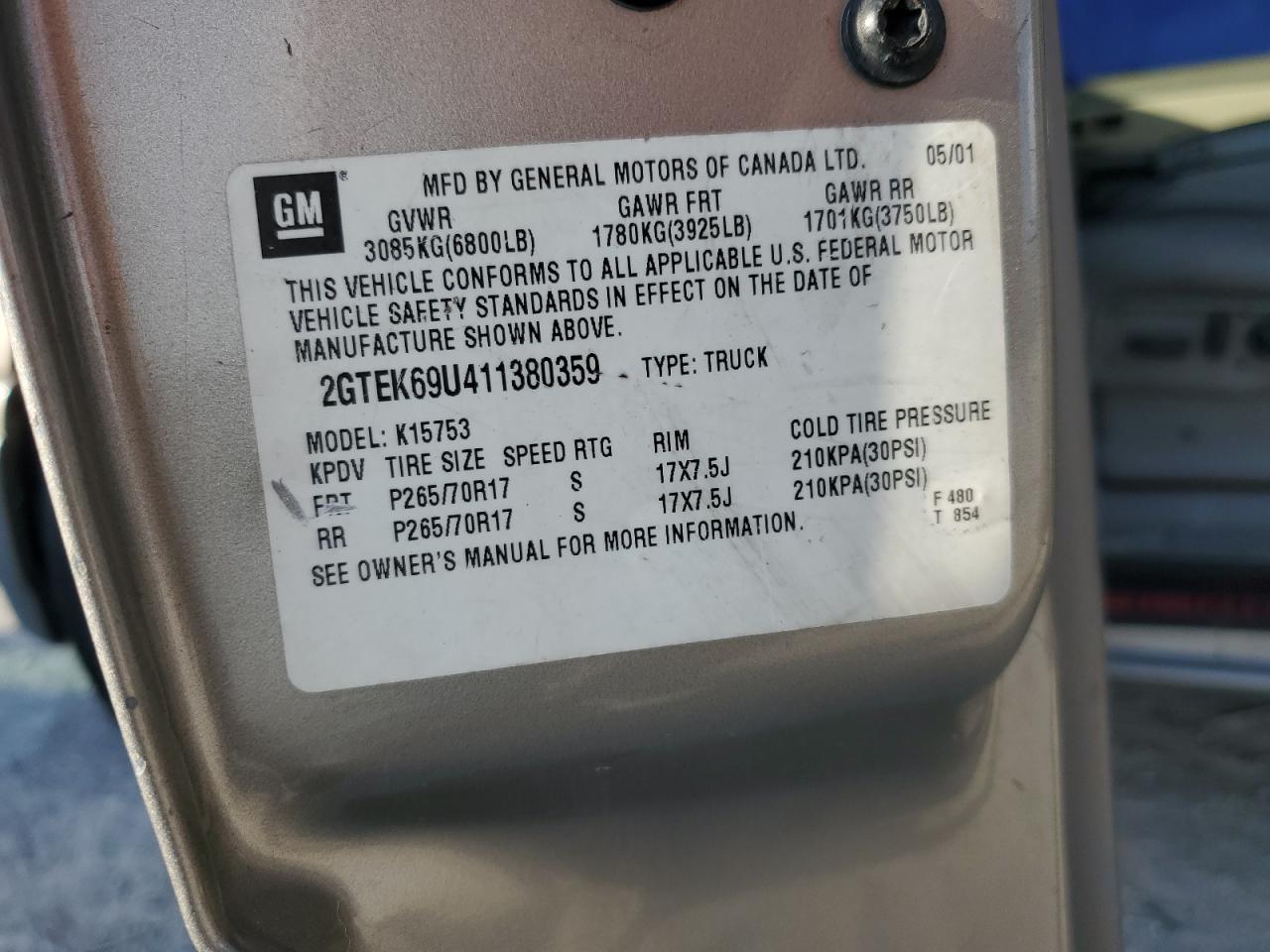 2001 GMC Sierra