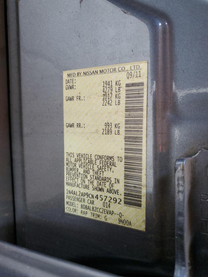 2012 NISSAN ALTIMA