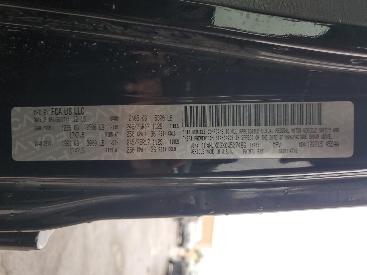 2019 JEEP WRANGLER