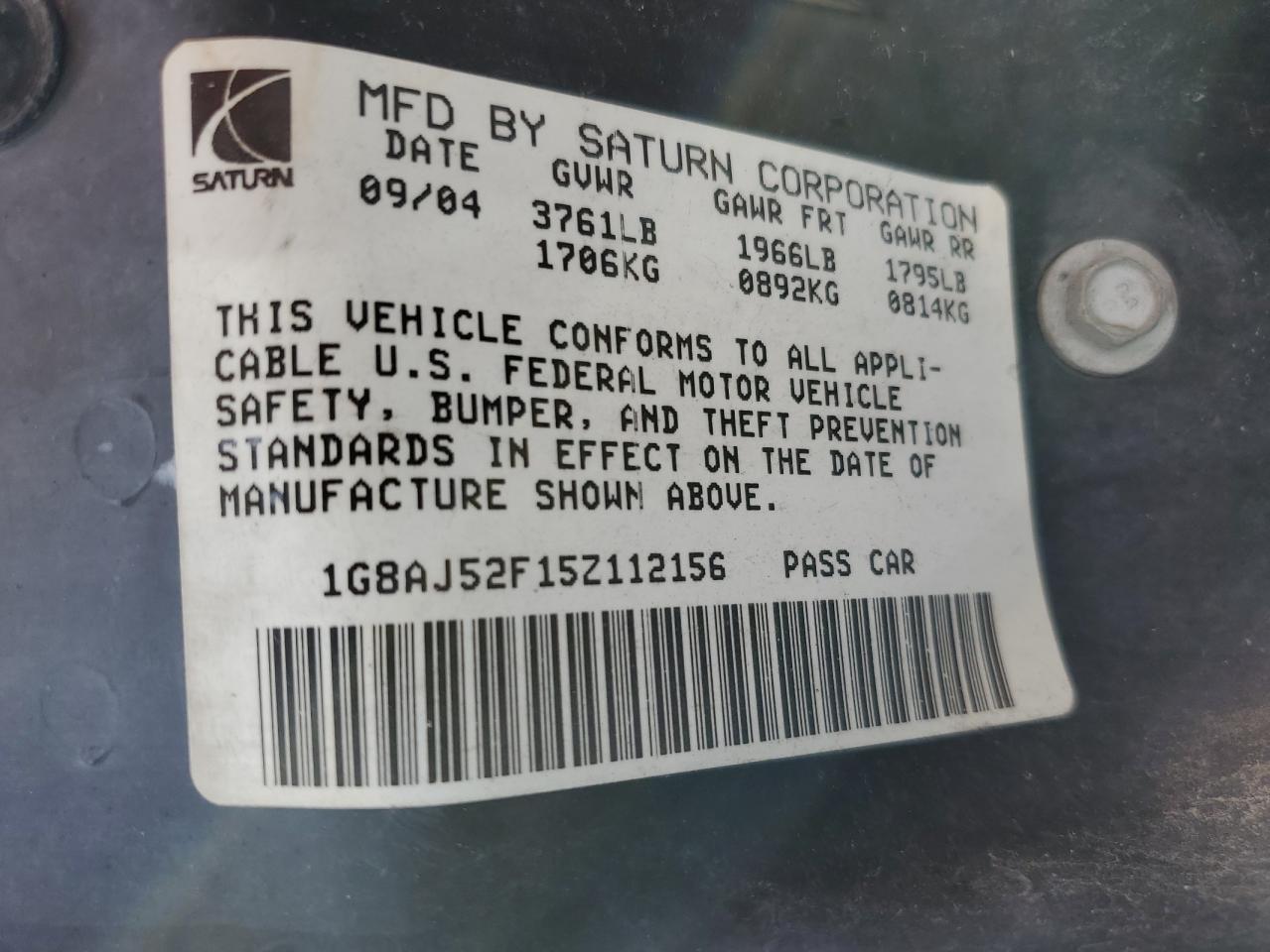 2005 SATURN Ion