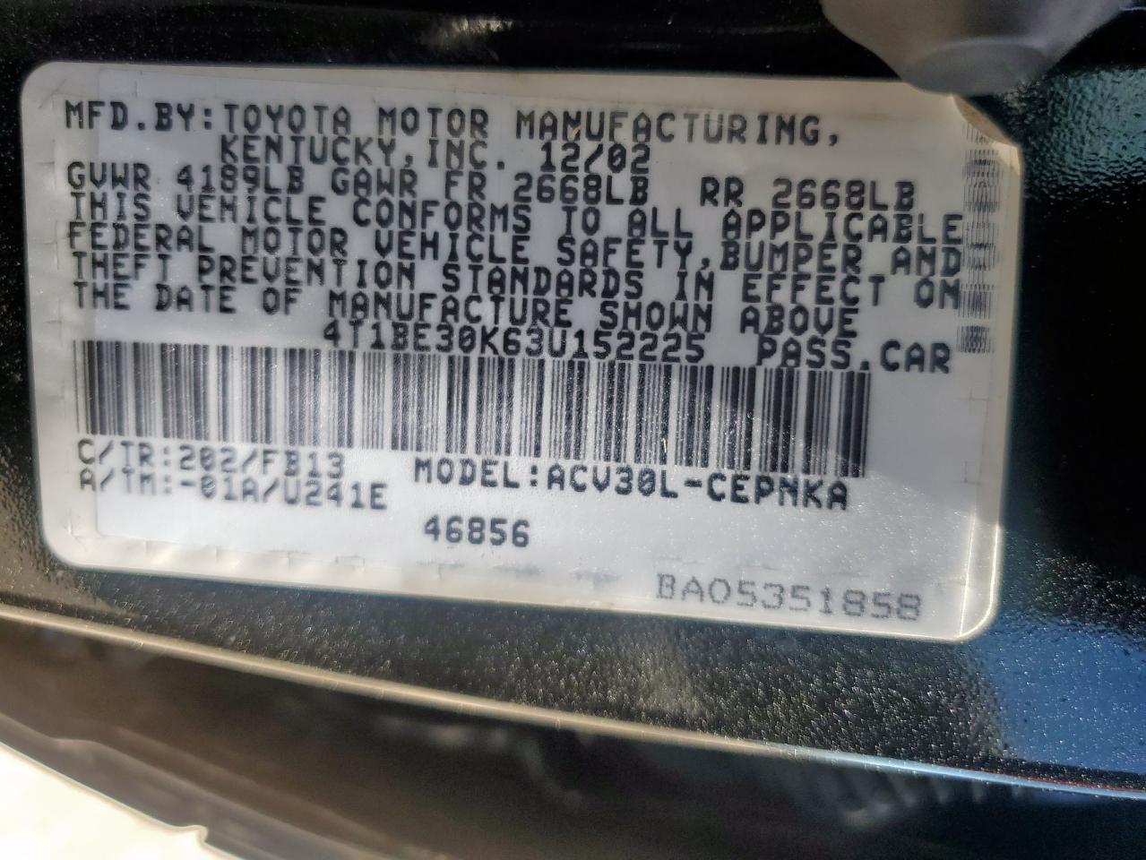 2003 TOYOTA CAMRY