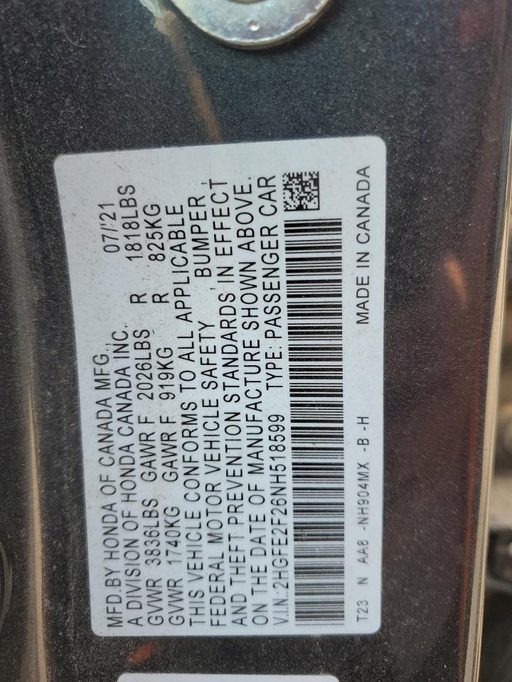 2022 HONDA CIVIC