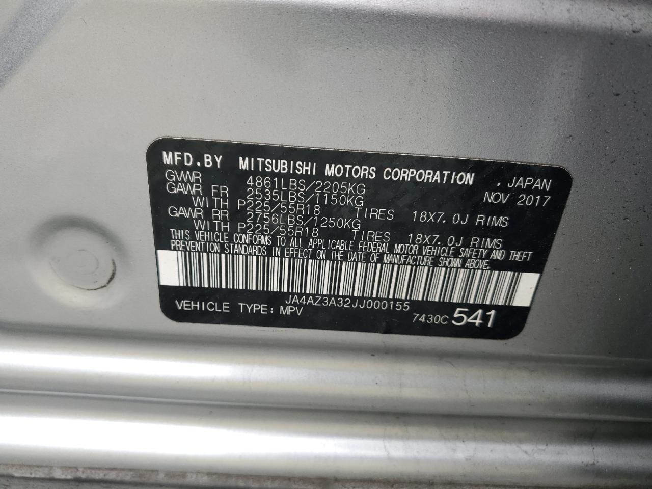 2018 MITSUBISHI outlander