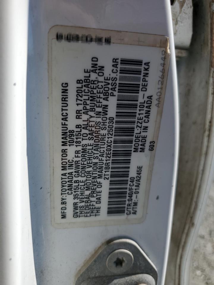 1999 TOYOTA COROLLA