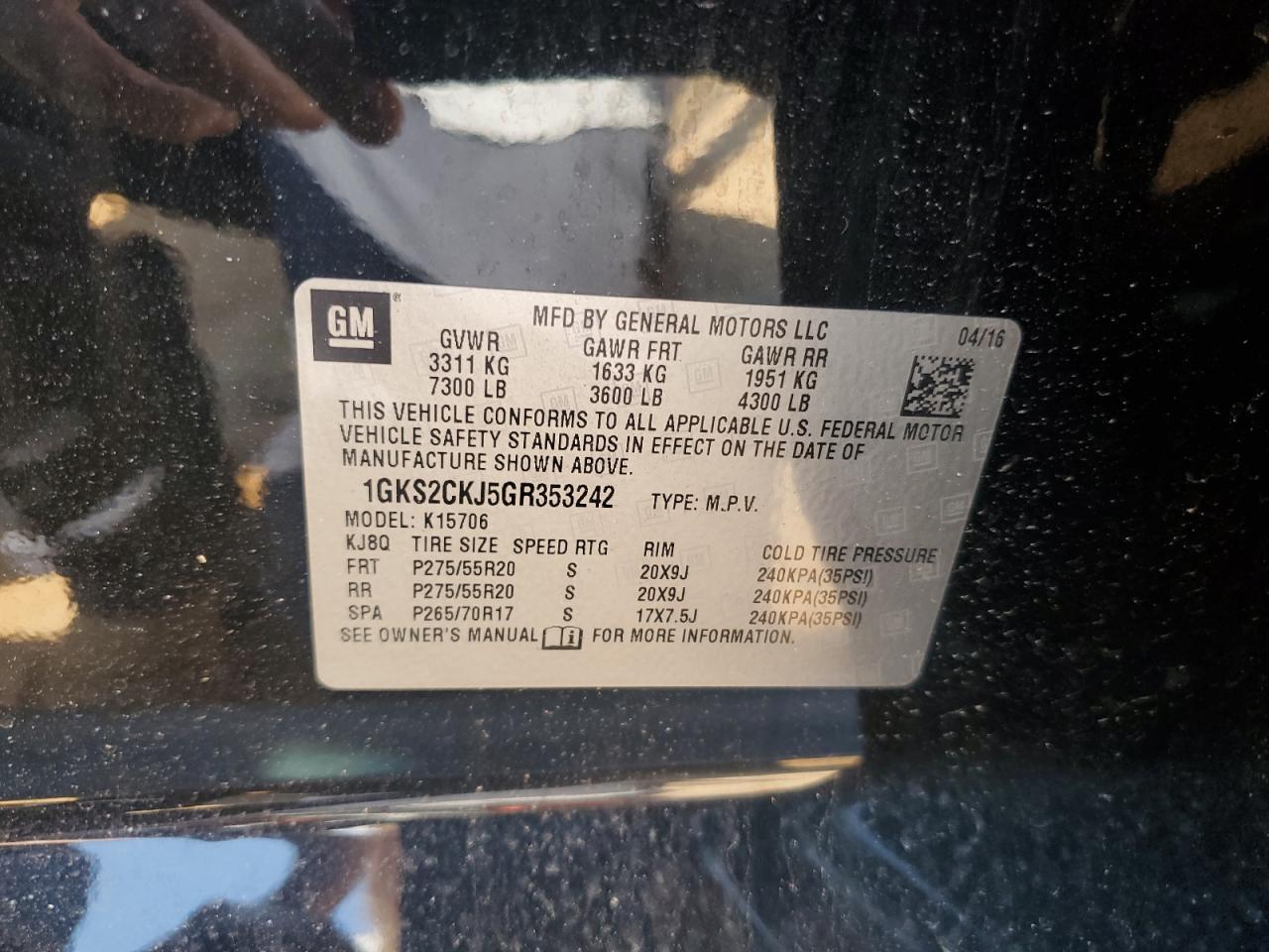 2016 GMC Yukon
