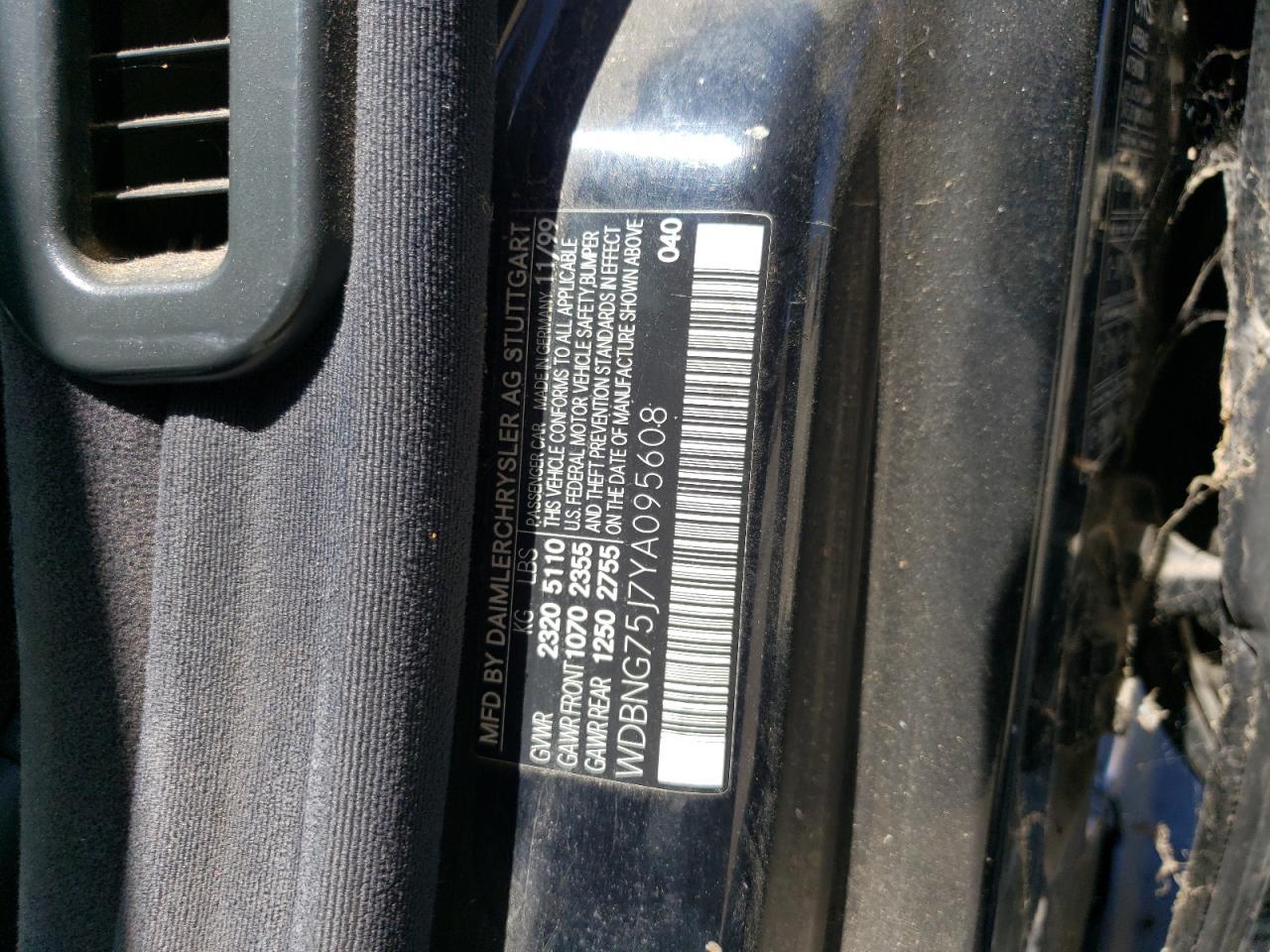 2000 MERCEDES-BENZ S-Class