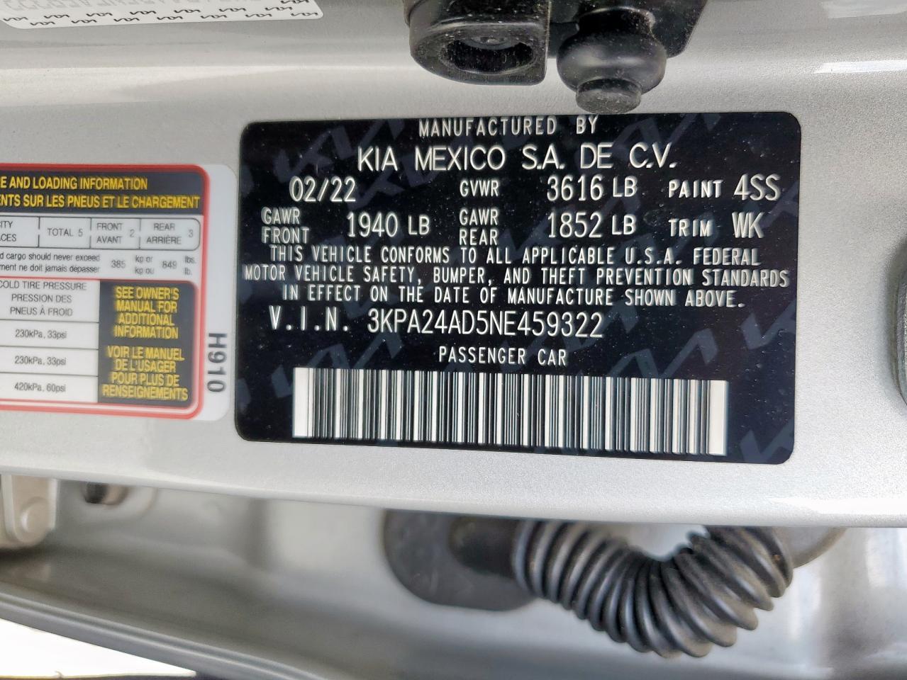 2022 KIA RIO