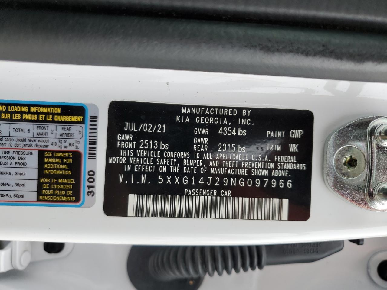 2022 KIA K5