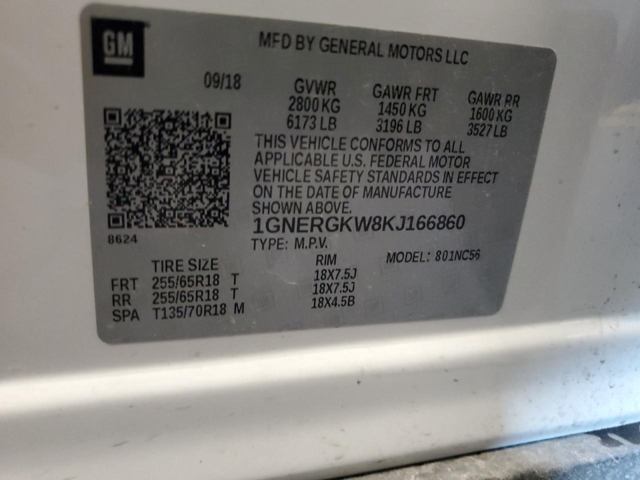 2019 CHEVROLET TRAVERSE