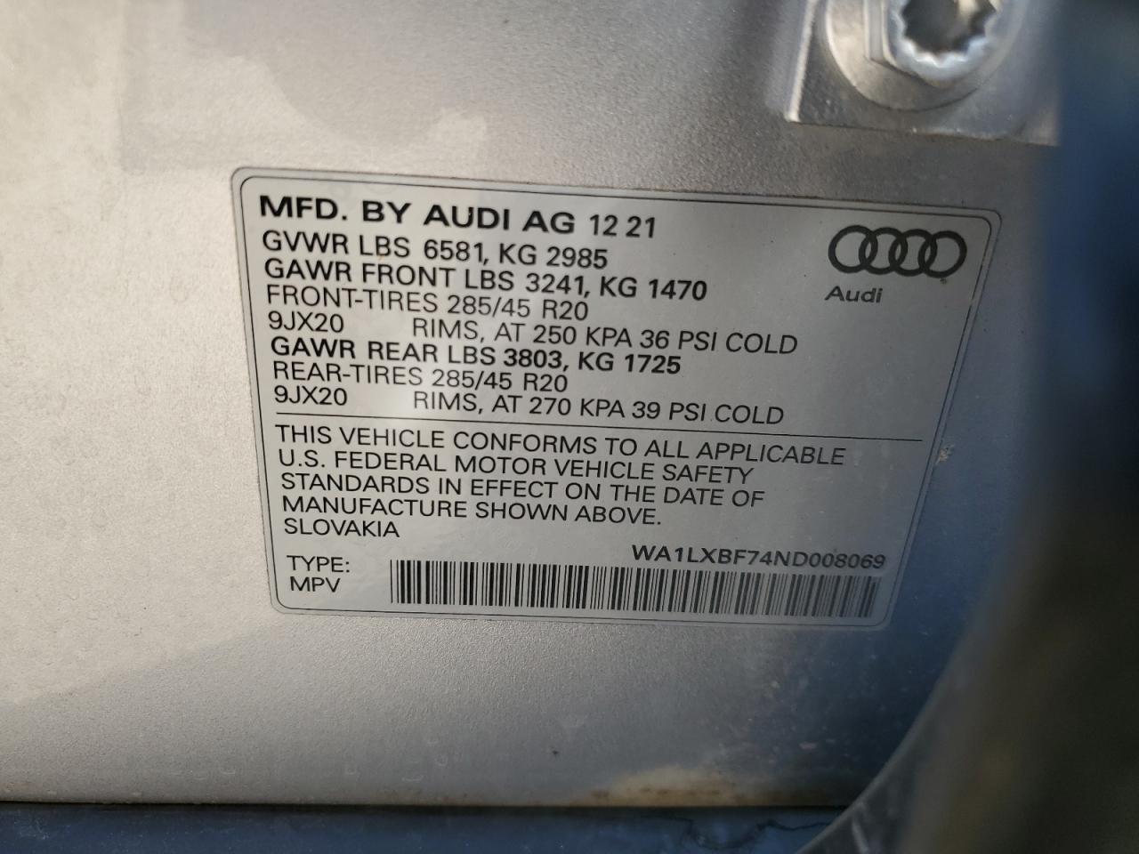 2022 AUDI Q7