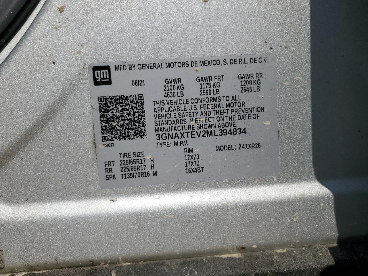 2021 CHEVROLET EQUINOX