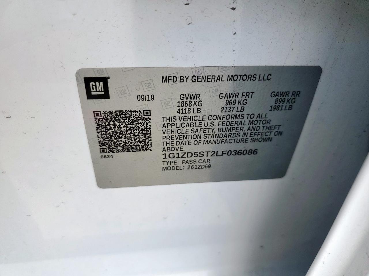 2020 CHEVROLET MALIBU