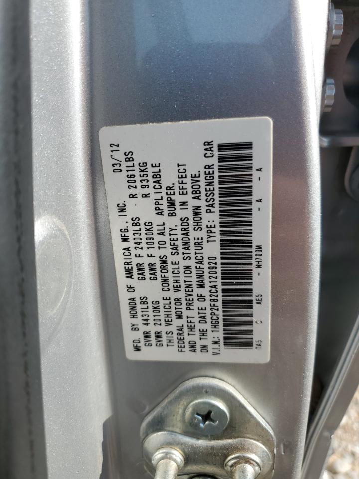 2012 HONDA ACCORD