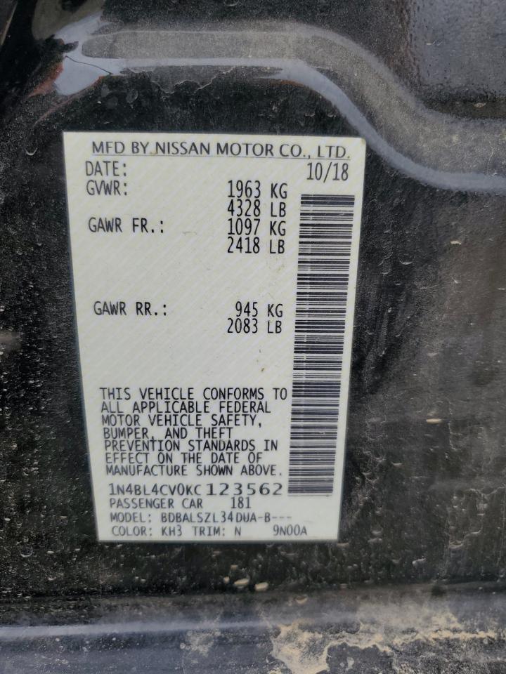 2019 NISSAN ALTIMA