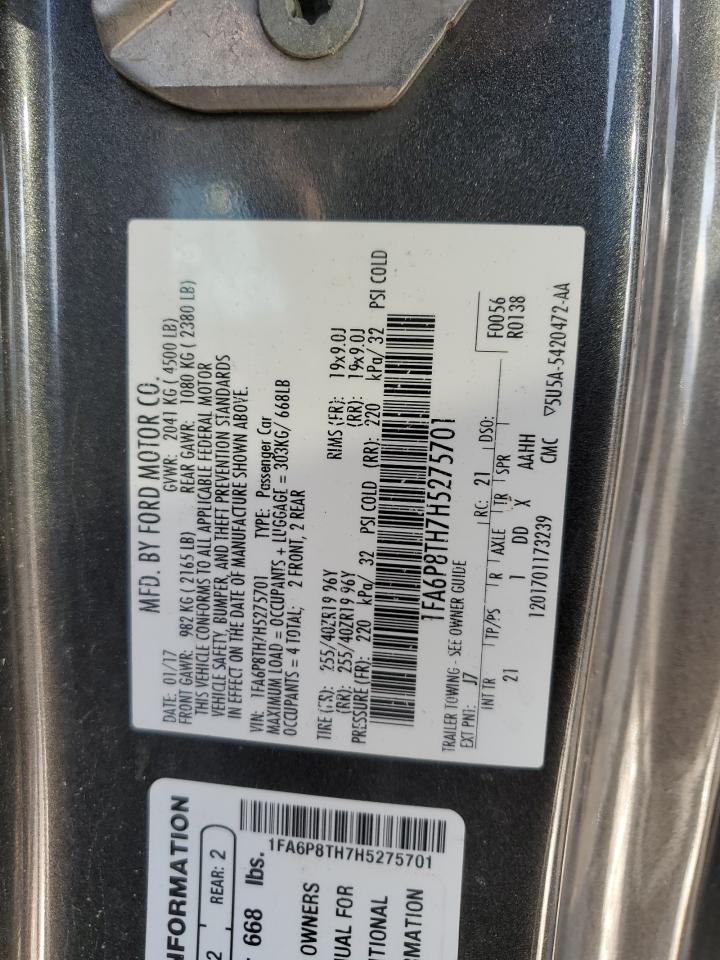 2017 FORD MUSTANG