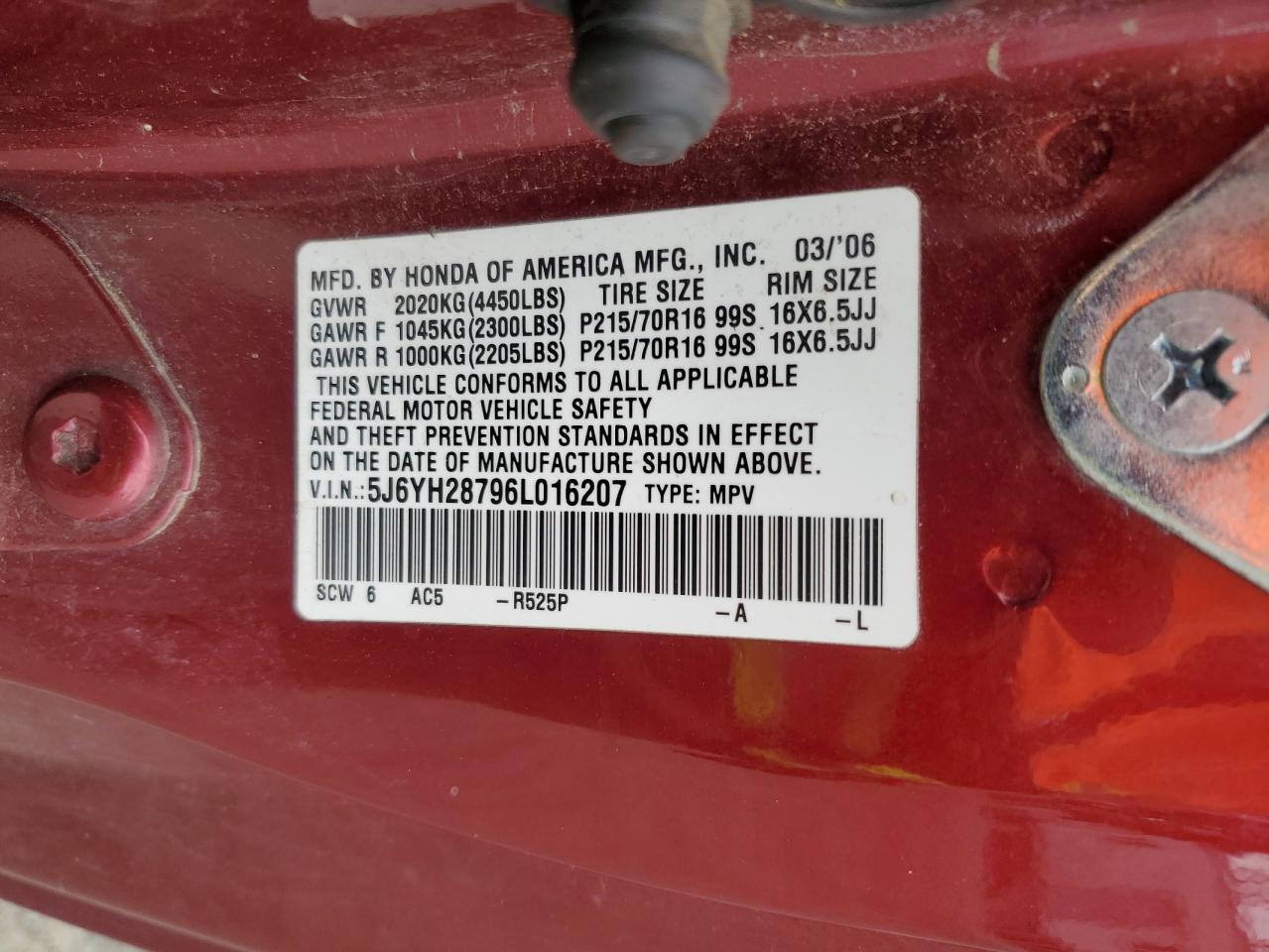 2006 HONDA Element