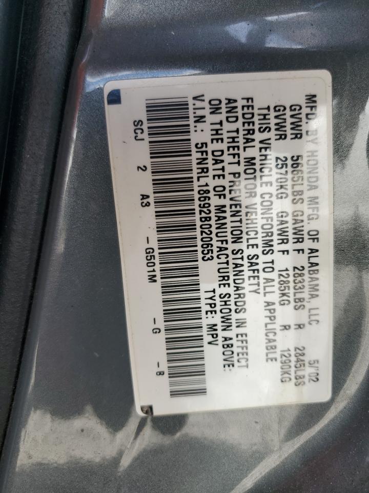 2002 HONDA ODYSSEY