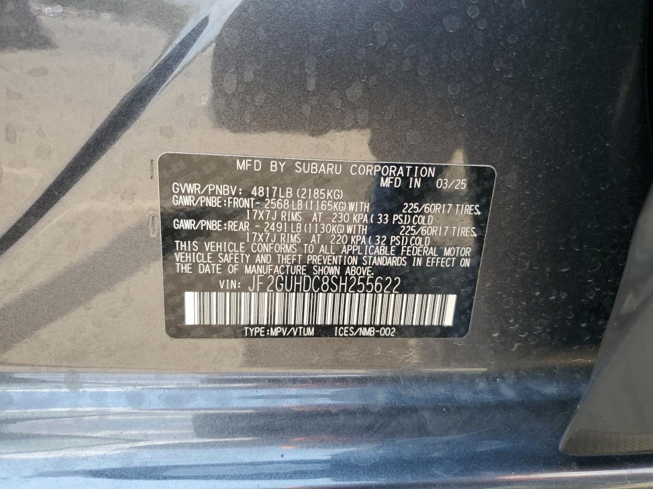 2025 SUBARU Crosstrek
