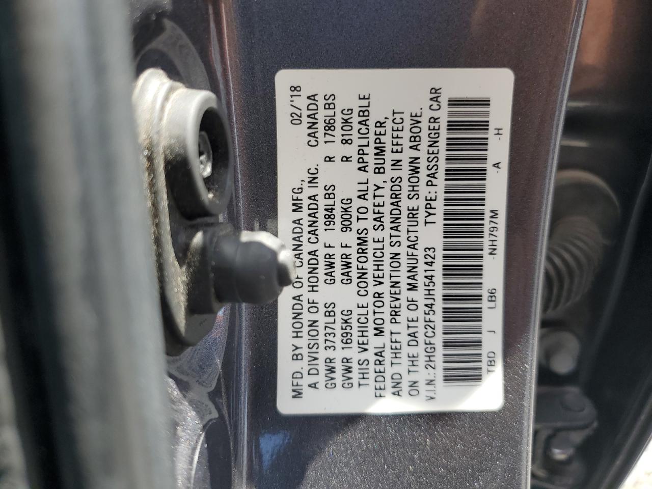 2018 HONDA CIVIC