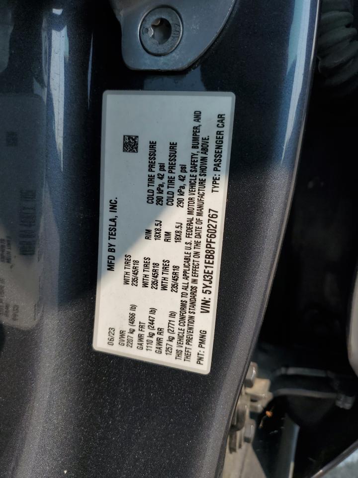 2023 TESLA MODEL 3