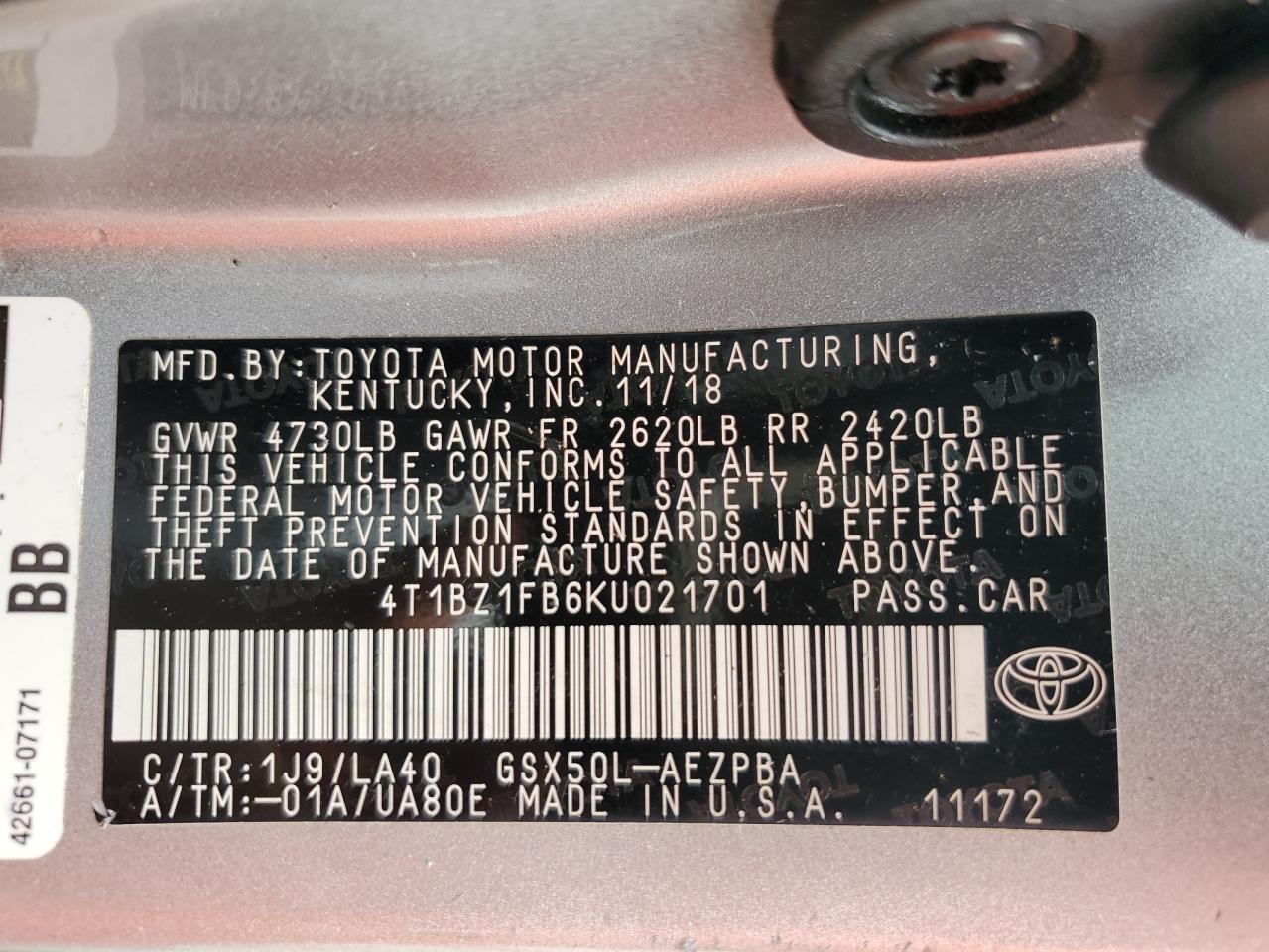 2019 TOYOTA Avalon