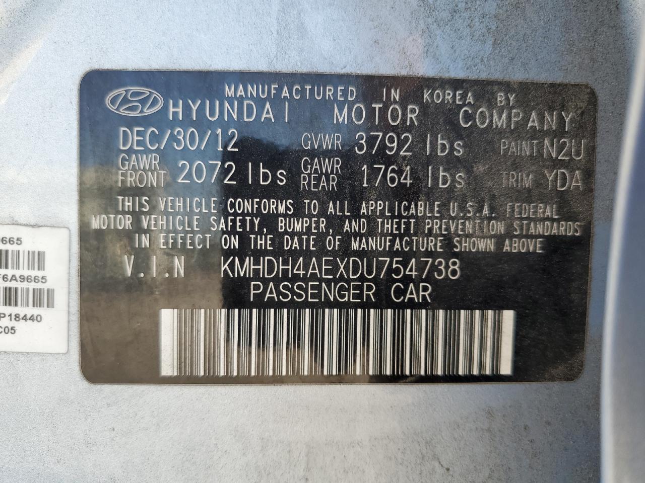 2016 HYUNDAI ELANTRA
