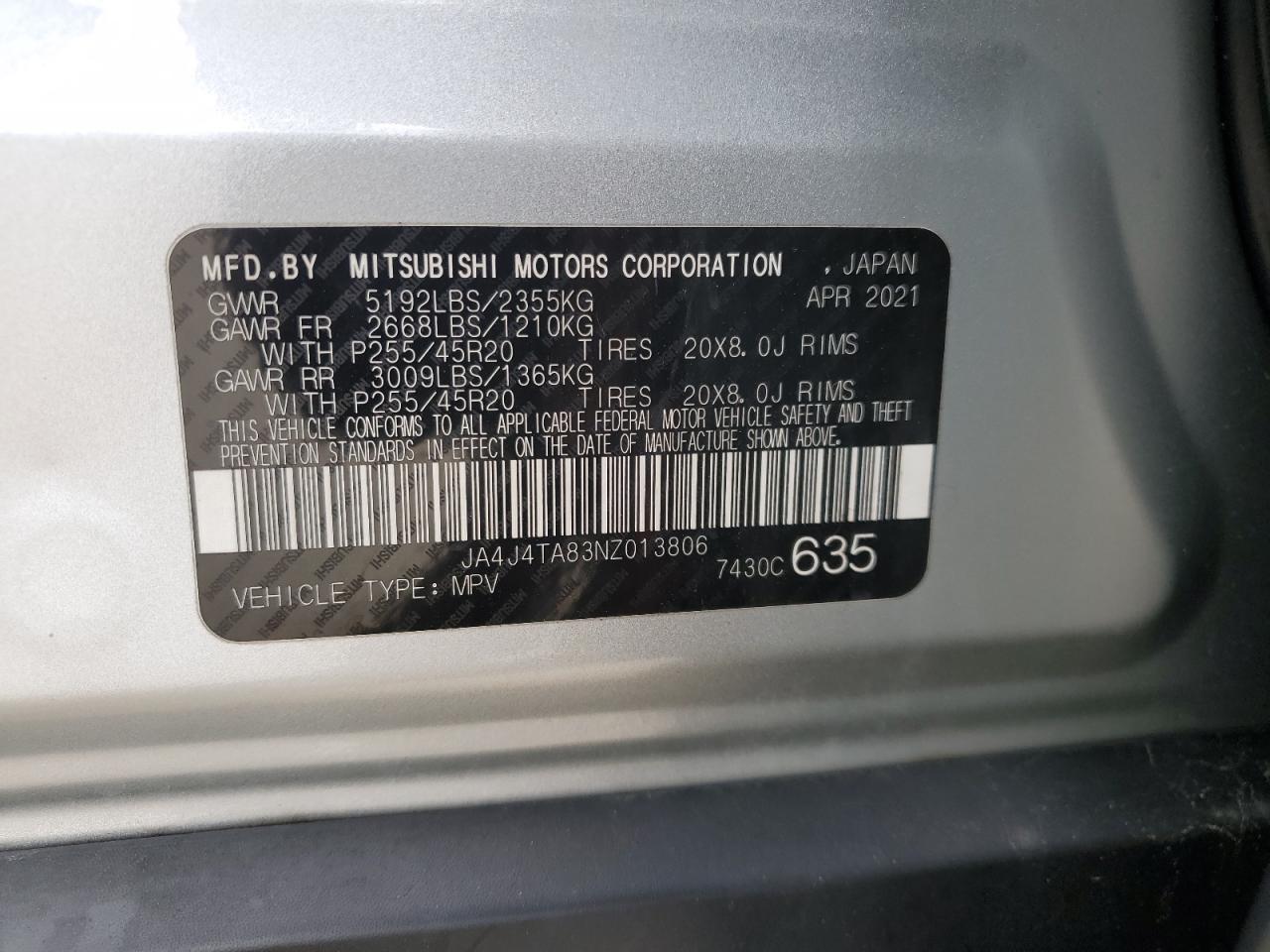 2022 MITSUBISHI outlander