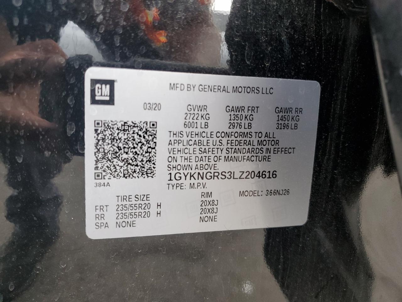 2020 CADILLAC XT5