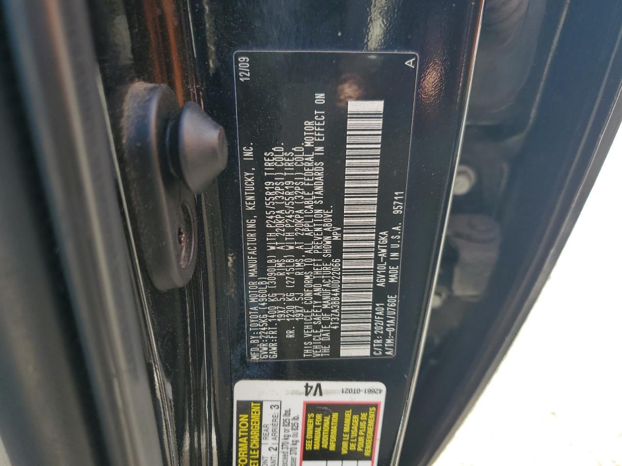 2010 TOYOTA VENZA