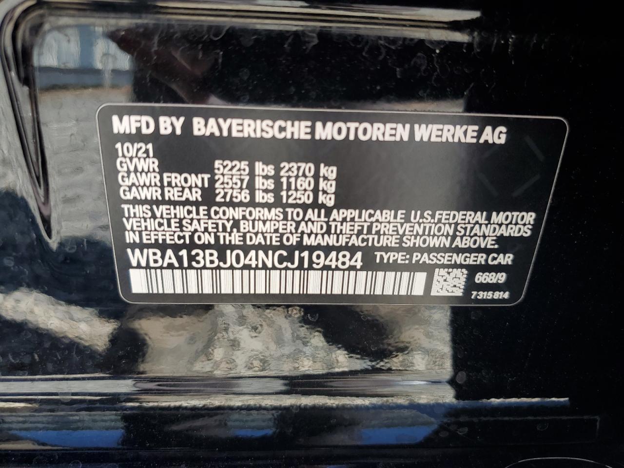 2022 BMW 5 series