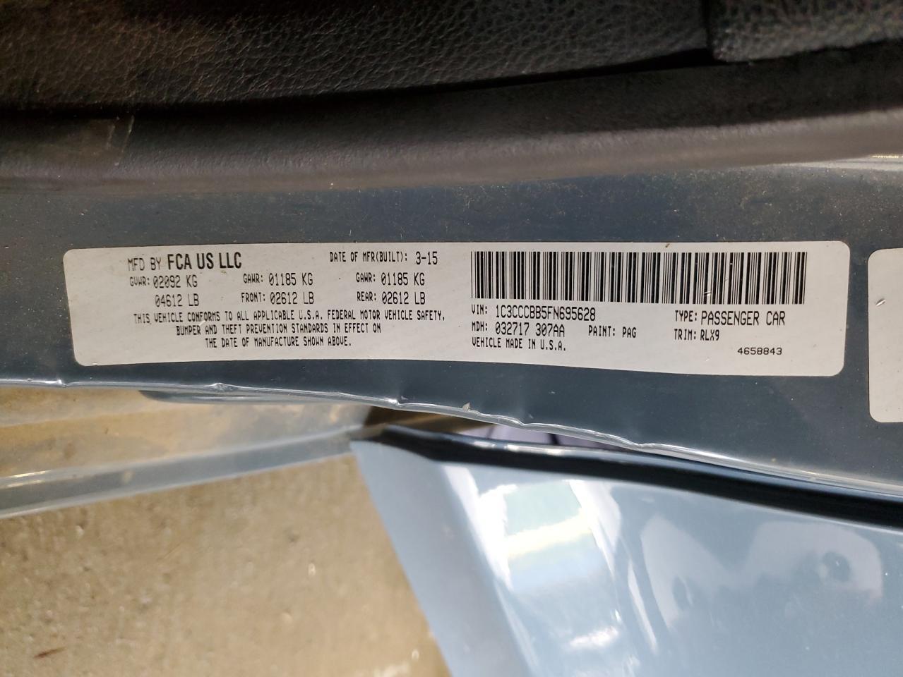 2015 CHRYSLER 200