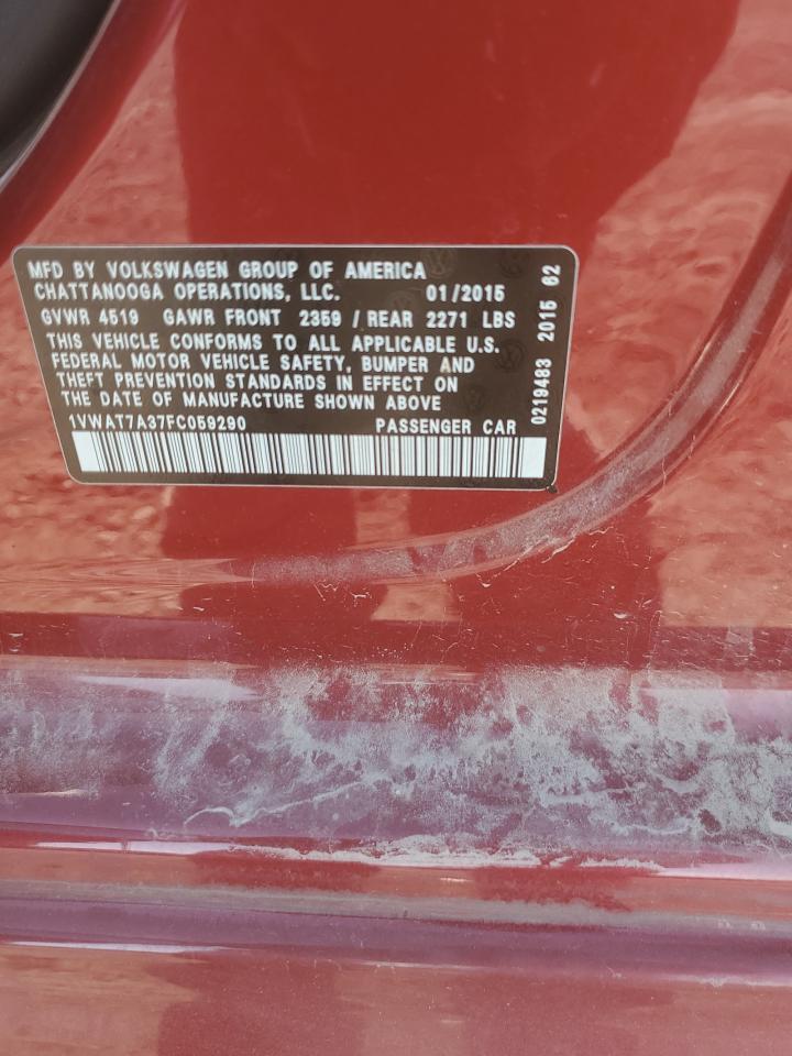 2015 VOLKSWAGEN Passat