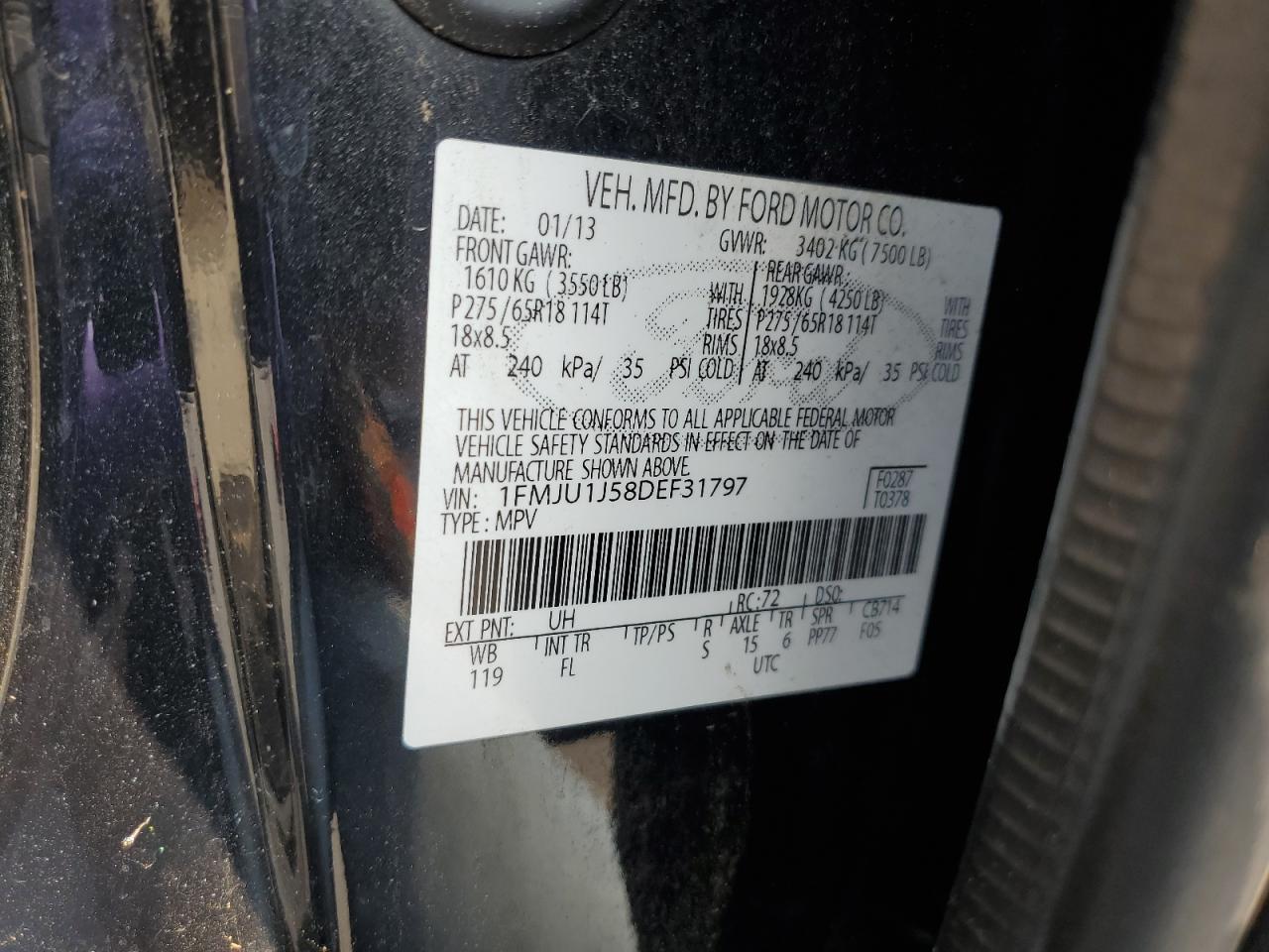 2013 FORD Expedition
