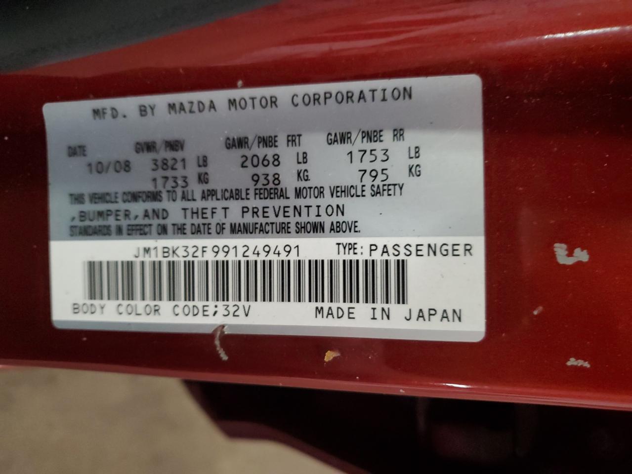 2009 MAZDA 3