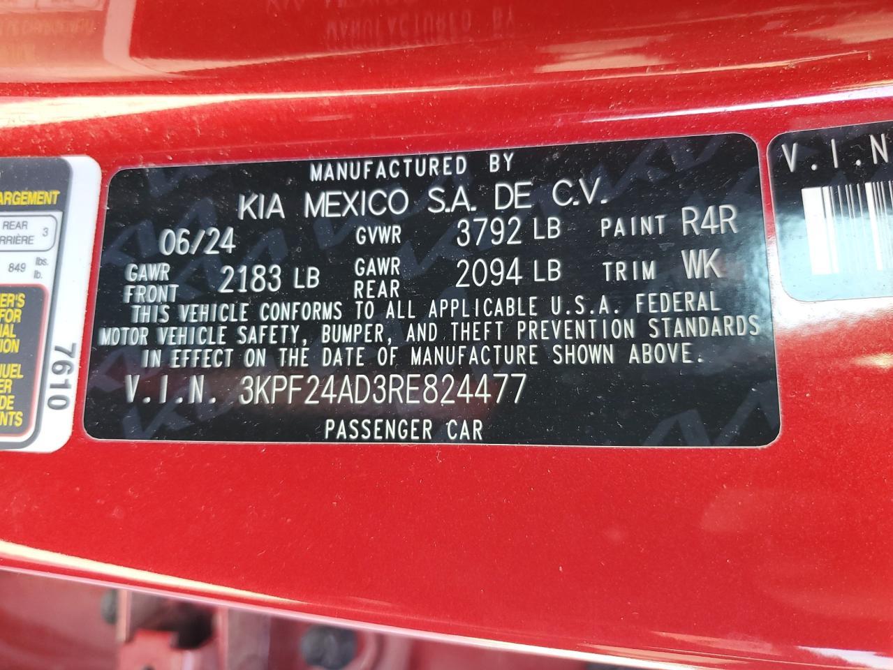 2024 KIA FORTE