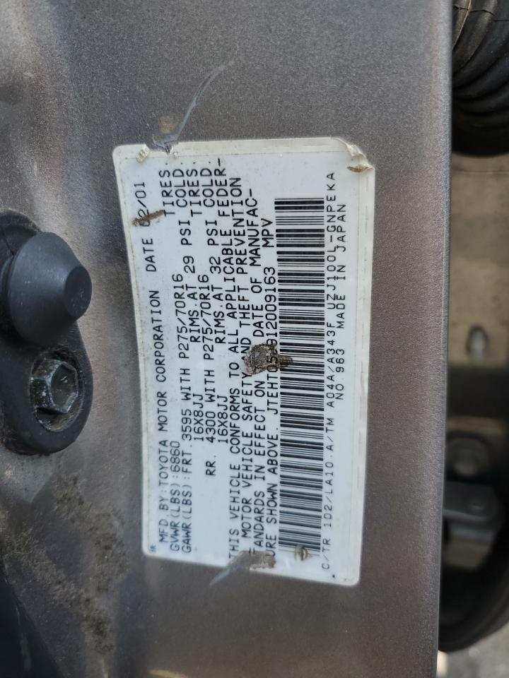 2001 TOYOTA LAND CRUISER