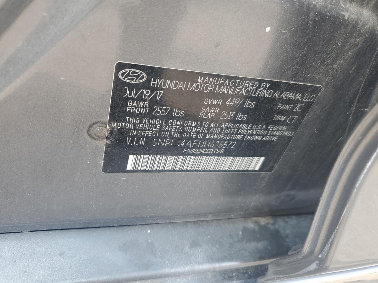 2018 HYUNDAI SONATA