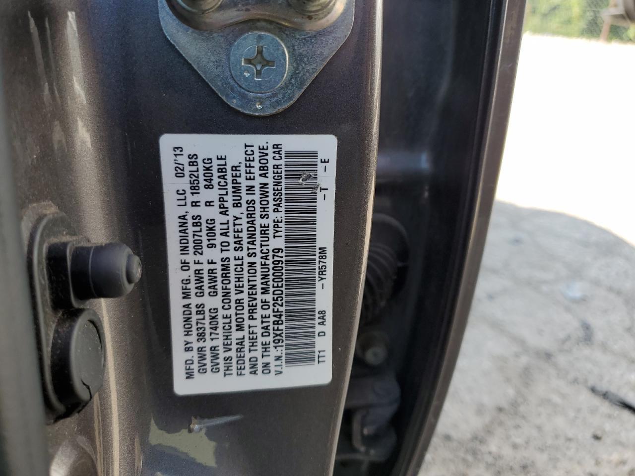 2013 HONDA CIVIC