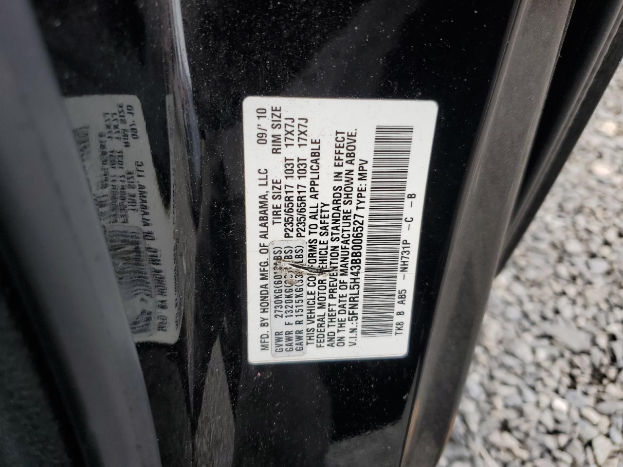 2011 HONDA ODYSSEY