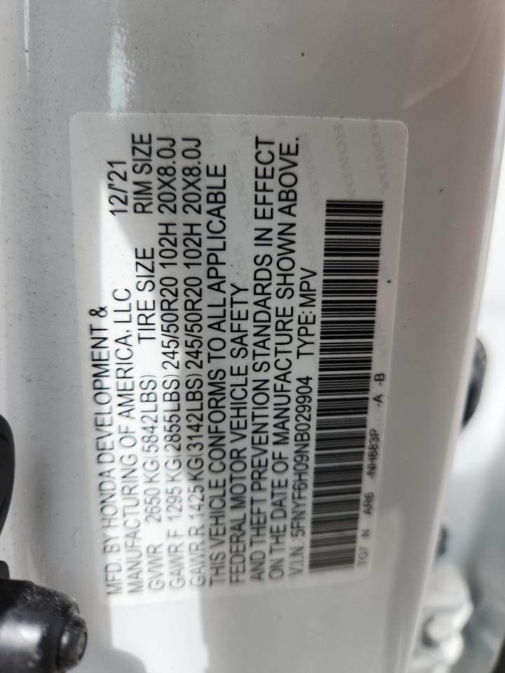 2022 HONDA PILOT