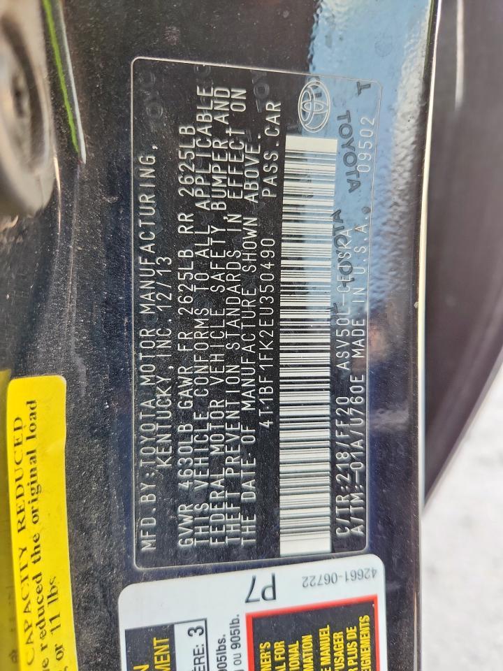 2014 TOYOTA CAMRY
