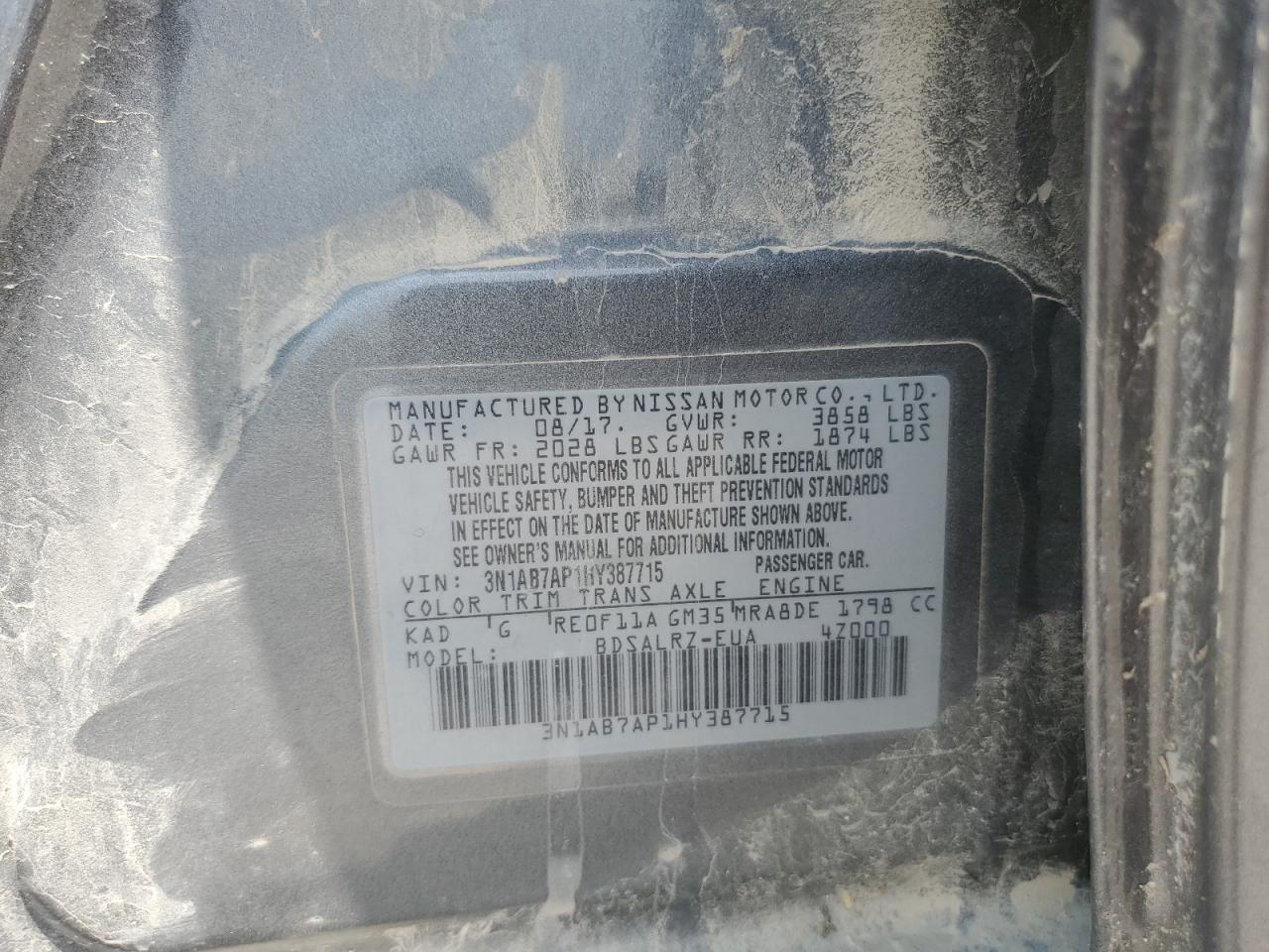 2017 NISSAN SENTRA