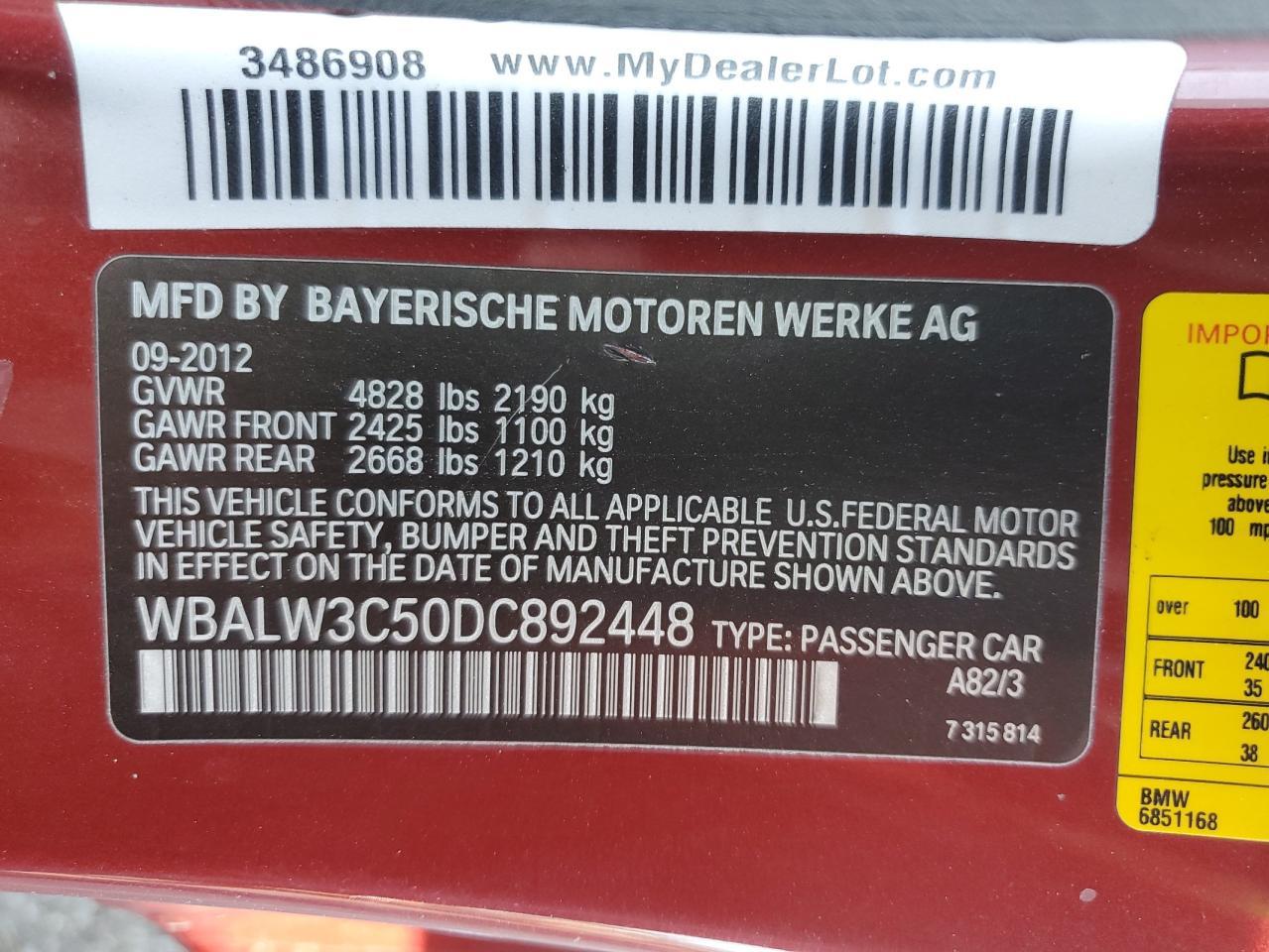 2013 BMW 6 Series
