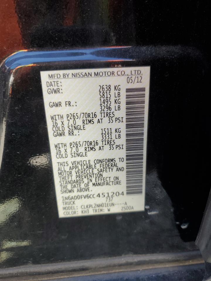 2012 NISSAN Frontier