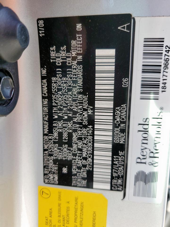 2009 LEXUS RX 350