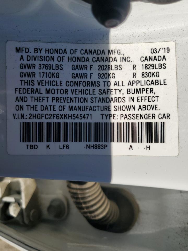 2019 HONDA CIVIC