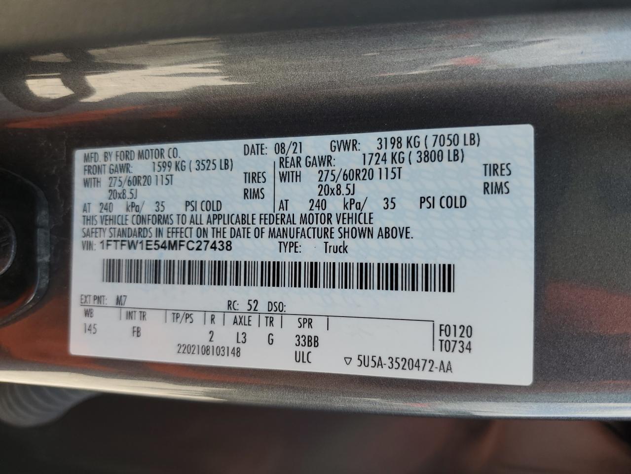 2021 FORD F-150